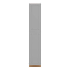 J&K Castle Grey S5 Pantry w/Roll-Out Trays 18" W x 96" H x 27" D