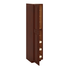J&K Mahogany J5 Pantry w/Roll-Out Trays 18" W x 96" H x 27" D