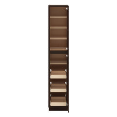 J&K Java Coffee S1 Pantry w/Roll-Out Trays 18" W x 96" H x 27" D