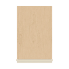 J&K Pearl Glazed H9 Pantry w/Roll-Out Trays 18" W x 96" H x 27" D