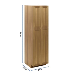 J&K Butterscotch B8 Pantry w/Roll-Out Trays 24" W x 84" H x 27" D