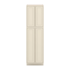 J&K Pearl Glazed H9 Pantry w/Roll-Out Trays 24" W x 84" H x 27" D