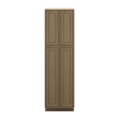 J&K Hazel H8 Pantry w/Roll-Out Trays 24" W x 84" H x 27" D