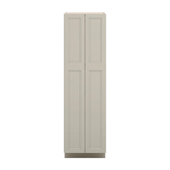 J&K Pebble B6 Pantry w/Roll-Out Trays 24" W x 84" H x 27" D