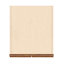 J&K Mocha Glazed K10 Pantry w/Roll-Out Trays 24" W x 84" H x 27" D