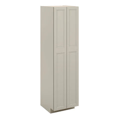 J&K Pebble B6 Pantry w/Roll-Out Trays 24" W x 90" H x 27" D