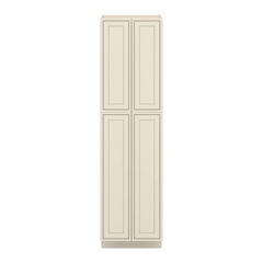 J&K Pearl Glazed H9 Pantry w/Roll-Out Trays 24" W x 90" H x 27" D
