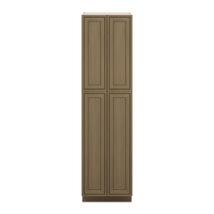 J&K Hazel H8 Pantry w/Roll-Out Trays 24" W x 90" H x 27" D