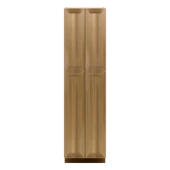 J&K Butterscotch B8 Pantry w/Roll-Out Trays 24" W x 90" H x 27" D