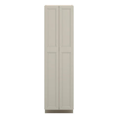 J&K Pebble B6 Pantry w/Roll-Out Trays 24" W x 90" H x 27" D