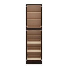 J&K Espresso K8 Pantry w/Roll-Out Trays 24" W x 90" H x 27" D