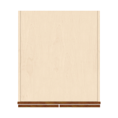 J&K Mocha Glazed K10 Pantry w/Roll-Out Trays 24" W x 90" H x 27" D