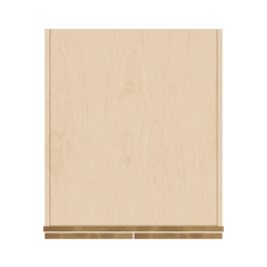 J&K Butterscotch B8 Pantry w/Roll-Out Trays 24" W x 90" H x 27" D