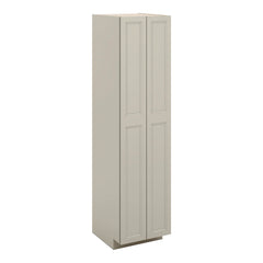 J&K Pebble B6 Pantry w/Roll-Out Trays 24" W x 96" H x 27" D