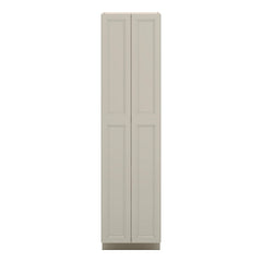 J&K Pebble B6 Pantry w/Roll-Out Trays 24" W x 96" H x 27" D