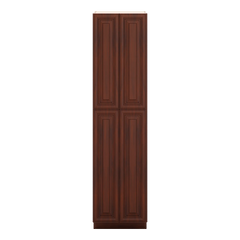 J&K Mahogany J5 Pantry w/Roll-Out Trays 24" W x 96" H x 27" D