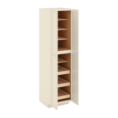 J&K Pearl Glazed H9 Pantry w/Roll-Out Trays 24" W x 96" H x 27" D