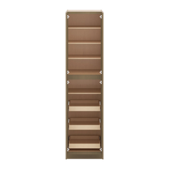 J&K Hazel H8 Pantry w/Roll-Out Trays 24" W x 96" H x 27" D