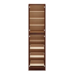 J&K Mahogany J5 Pantry w/Roll-Out Trays 24" W x 96" H x 27" D