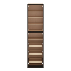 J&K Espresso K8 Pantry w/Roll-Out Trays 24" W x 96" H x 27" D
