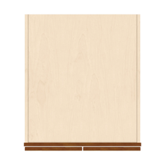 J&K Mocha Glazed K10 Pantry w/Roll-Out Trays 24" W x 96" H x 27" D