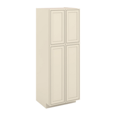 J&K Pearl Glazed H9 Pantry w/Roll-Out Trays 30" W x 84" H x 27" D