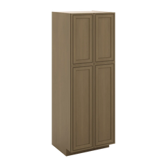 J&K Hazel H8 Pantry w/Roll-Out Trays 30" W x 84" H x 27" D