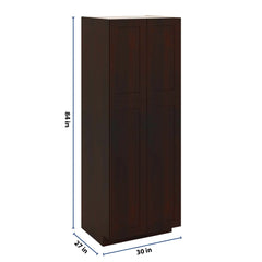 J&K Java Coffee S1 Pantry w/Roll-Out Trays 30" W x 84" H x 27" D