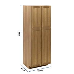 J&K Butterscotch B8 Pantry w/Roll-Out Trays 30" W x 84" H x 27" D