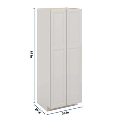 J&K Pure B5 Pantry w/Roll-Out Trays 30" W x 84" H x 27" D