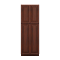 J&K Mahogany J5 Pantry w/Roll-Out Trays 30" W x 84" H x 27" D