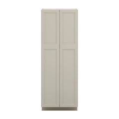 J&K Pebble B6 Pantry w/Roll-Out Trays 30" W x 84" H x 27" D