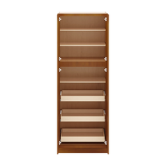 J&K Mocha Glazed K10 Pantry w/Roll-Out Trays 30" W x 84" H x 27" D