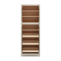 J&K Pebble B6 Pantry w/Roll-Out Trays 30" W x 84" H x 27" D