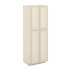 J&K Pearl Glazed H9 Pantry w/Roll-Out Trays 30" W x 90" H x 27" D