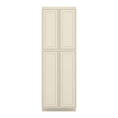 J&K Pearl Glazed H9 Pantry w/Roll-Out Trays 30" W x 90" H x 27" D
