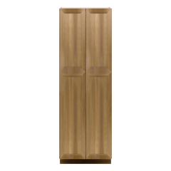 J&K Butterscotch B8 Pantry w/Roll-Out Trays 30" W x 90" H x 27" D