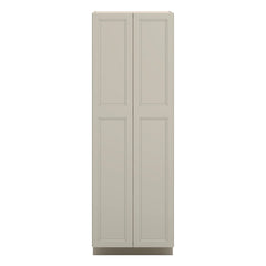 J&K Pebble B6 Pantry w/Roll-Out Trays 30" W x 90" H x 27" D