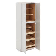 J&K Pure B5 Pantry w/Roll-Out Trays 30" W x 90" H x 27" D