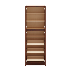 J&K Mahogany J5 Pantry w/Roll-Out Trays 30" W x 90" H x 27" D