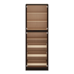 J&K Espresso K8 Pantry w/Roll-Out Trays 30" W x 90" H x 27" D