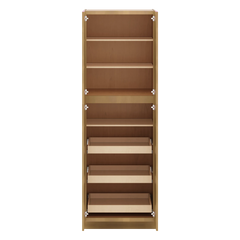 J&K Butterscotch B8 Pantry w/Roll-Out Trays 30" W x 90" H x 27" D