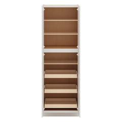J&K Pure B5 Pantry w/Roll-Out Trays 30" W x 90" H x 27" D
