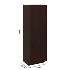 J&K Java Coffee S1 Pantry w/Roll-Out Trays 30" W x 96" H x 27" D