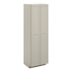 J&K Pebble B6 Pantry w/Roll-Out Trays 30" W x 96" H x 27" D