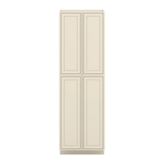 J&K Pearl Glazed H9 Pantry w/Roll-Out Trays 30" W x 96" H x 27" D