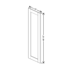 Mocha Replacement Bottom Pantry Door Panel 15" W x 49 1/2" H