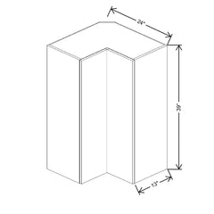 Fabuwood Ovela Catalina Ida 2 24" W X 39" H X 13" D Pie Cut Corner Wall