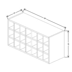 Fabuwood Illume Tuscany Olmo 3  36"W x 18"H
Wine Rack