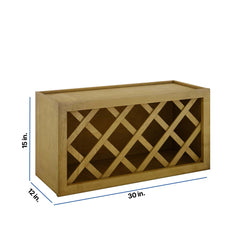 Modernform Cabinet Natural Shaker 30" W X 15" H X 12" D Wall Wine Rack